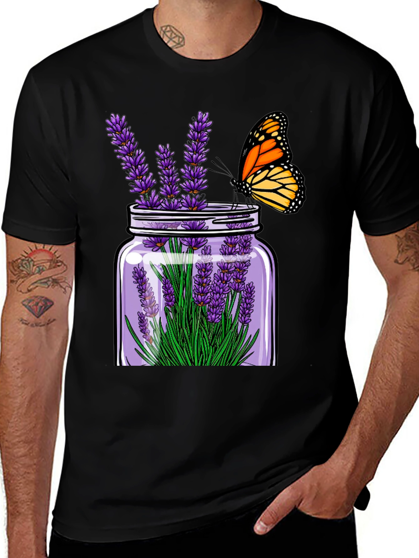 Variant 17 of Lavender & Butterfly Graphic Tee