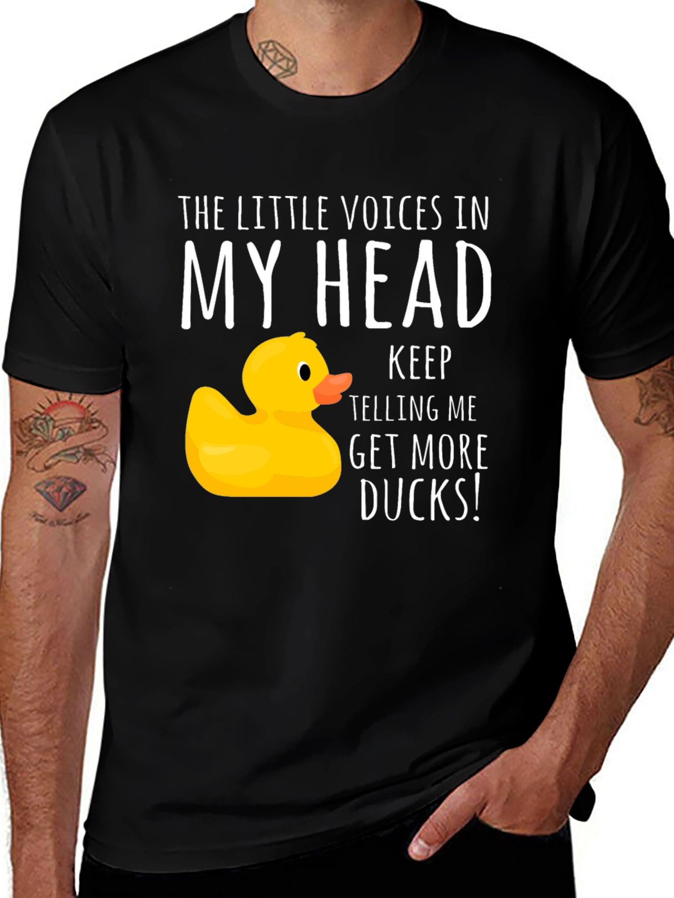 Variant 26 of Funny Duck T-Shirt - Get More Ducks!