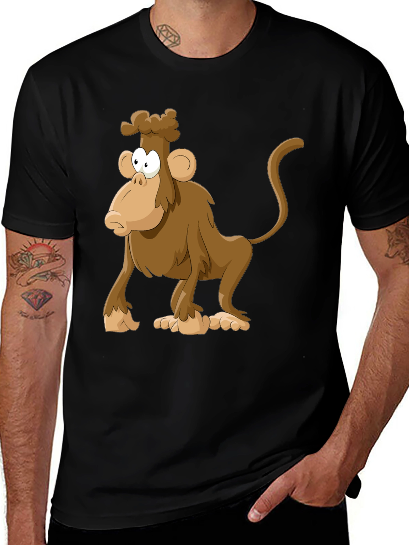 Variant 9 of Cartoon Monkey Graphic Tee