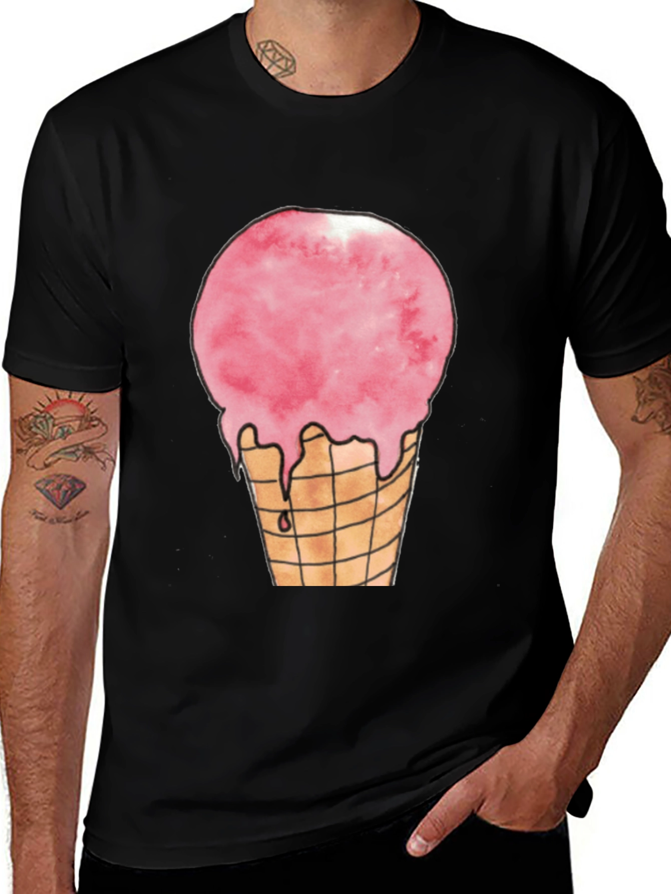 Variant 4 of Ice Cream Cone Graphic T-Shirt