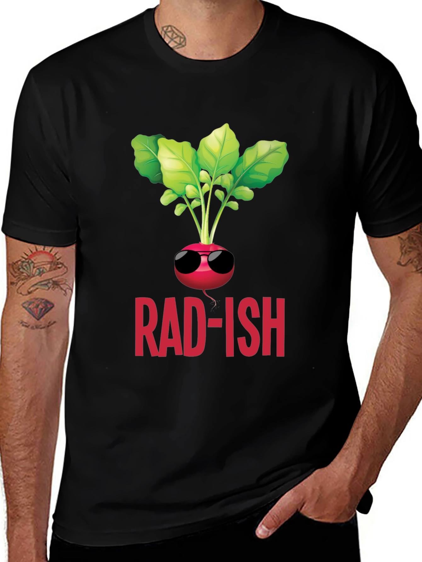 Rad-ish T-Shirt: Cool Radish Graphic Tee
