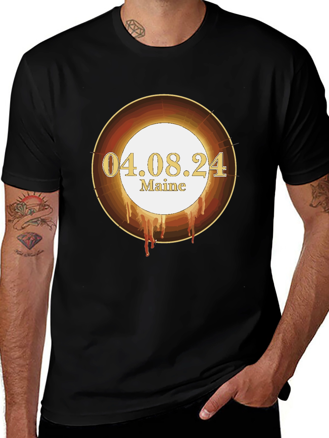 Variant 27 of Maine Eclipse 04.08.24 T-Shirt