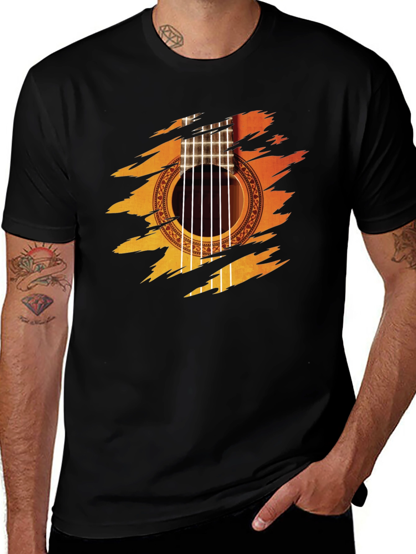 Variant 27 of Guitar Graphic Tee - Music Lover's Apparel