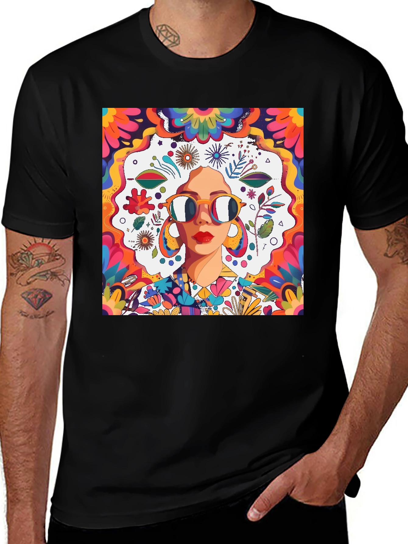 Variant 29 of Groovy Retro Art T-Shirt, 70s Style Graphic Tee