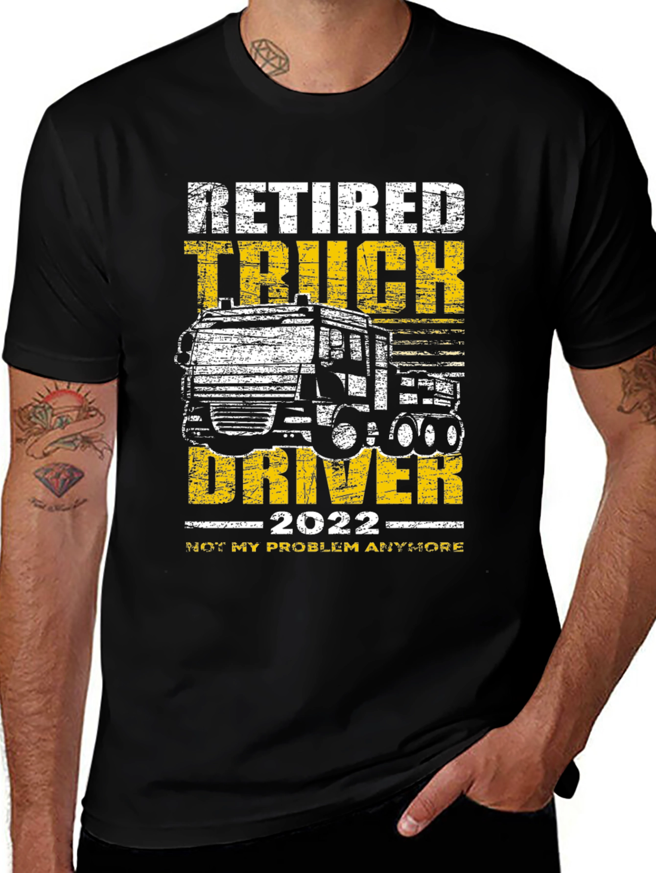 Variant 15 of Retired Truck Driver 2022 Graphic T-Shirt