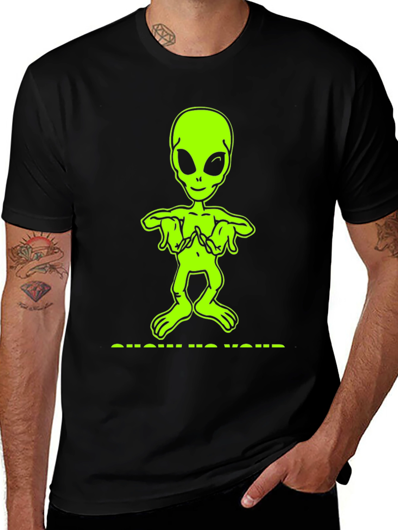 Variant 27 of Alien Graphic T-Shirt - Show Us Yours! Bold & Fun