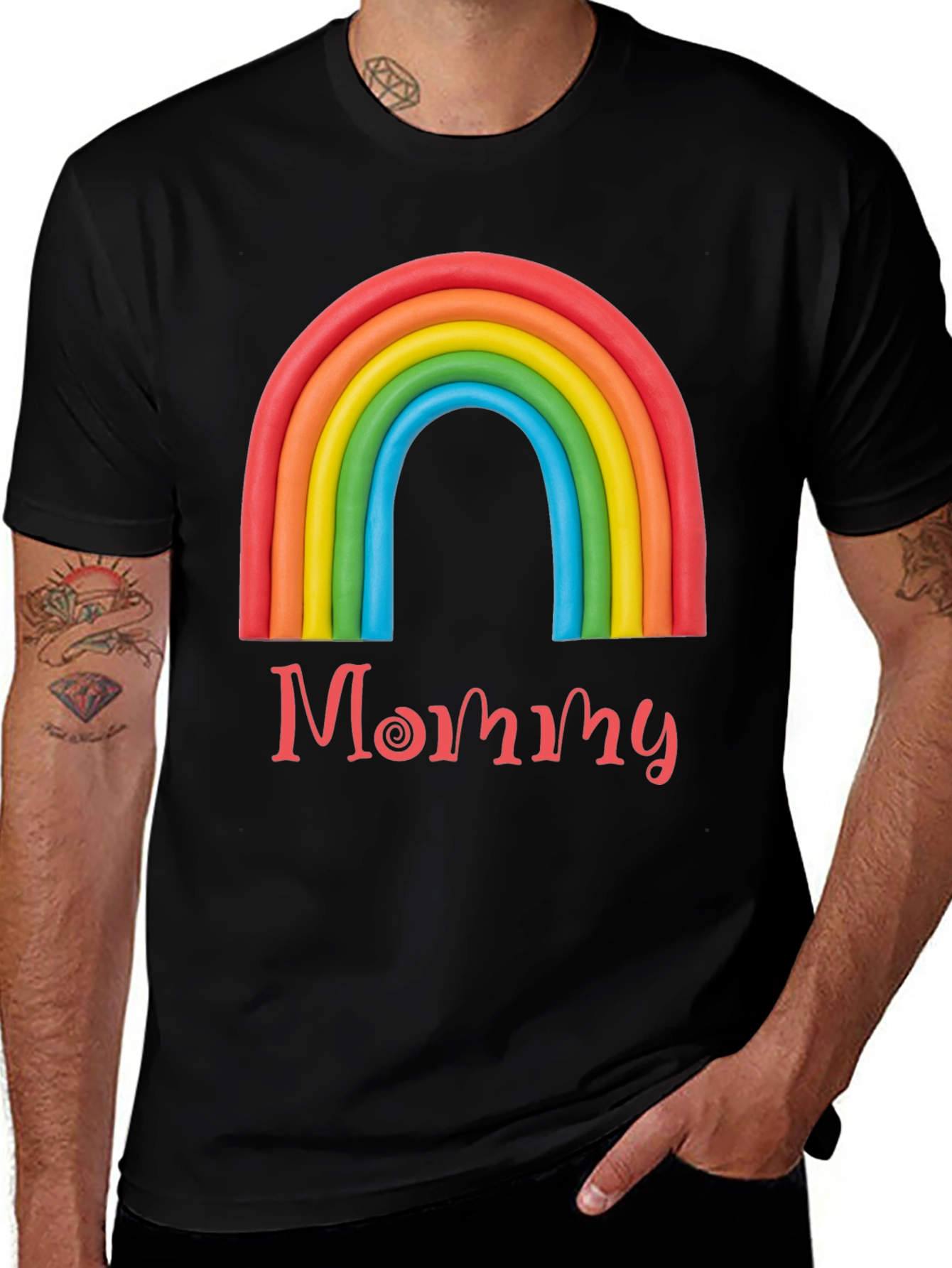 Variant 13 of Rainbow Mommy T-Shirt - Pride Apparel