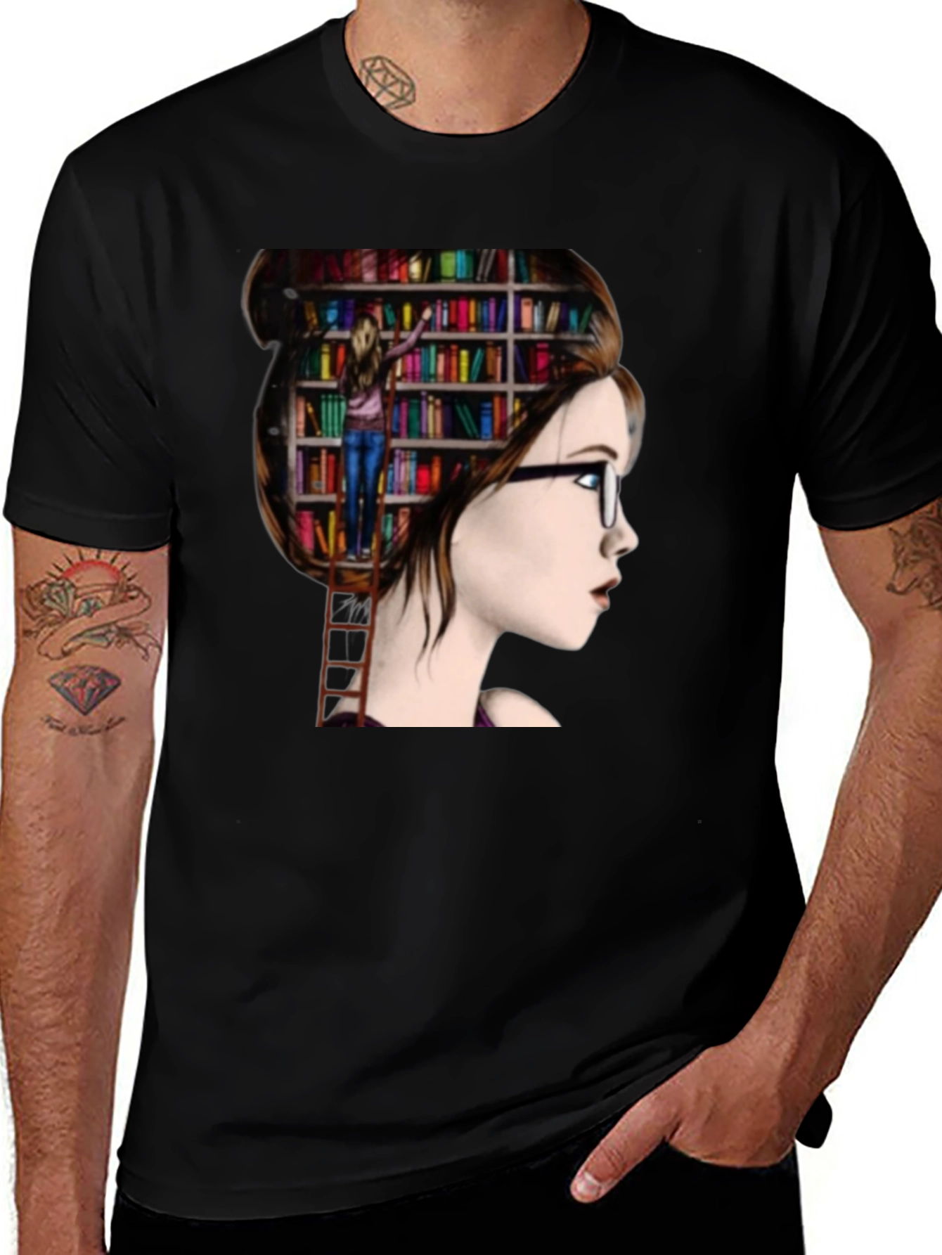 Book Lover T-Shirt - Reading on My Mind