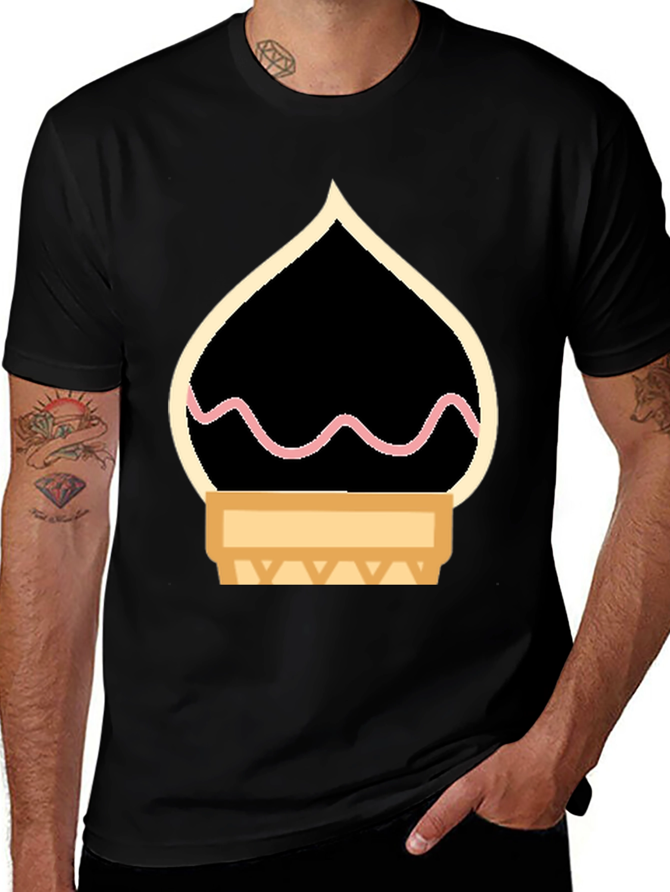 Variant 13 of Graphic Print Tee - Mosque Design