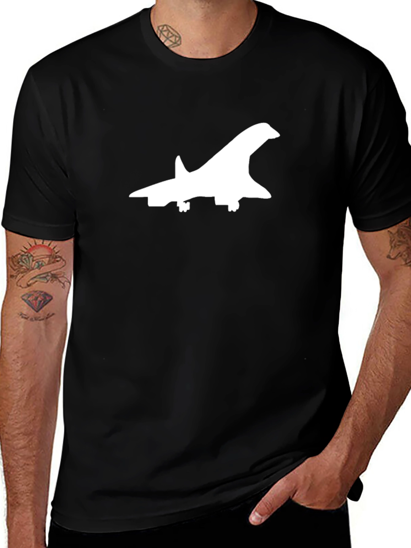 Concorde Jet T-Shirt - Black