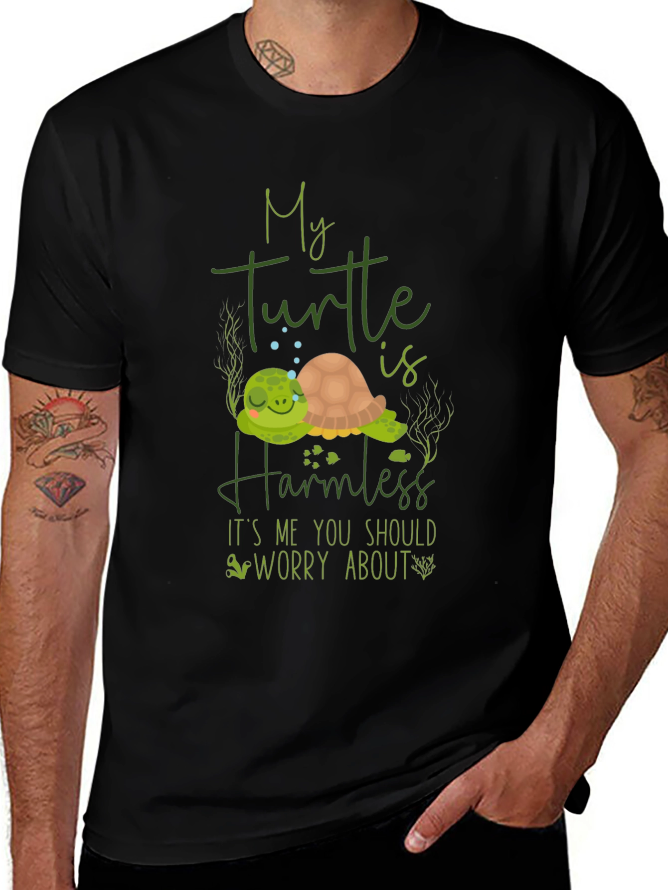 Variant 10 of My Turtle is Harmless Graphic T-Shirt