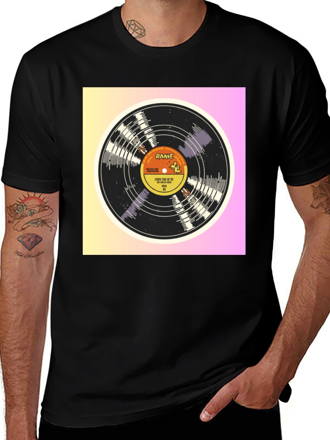Variant 30 of Retro Vinyl Record Graphic Tee - Classic Music Lover