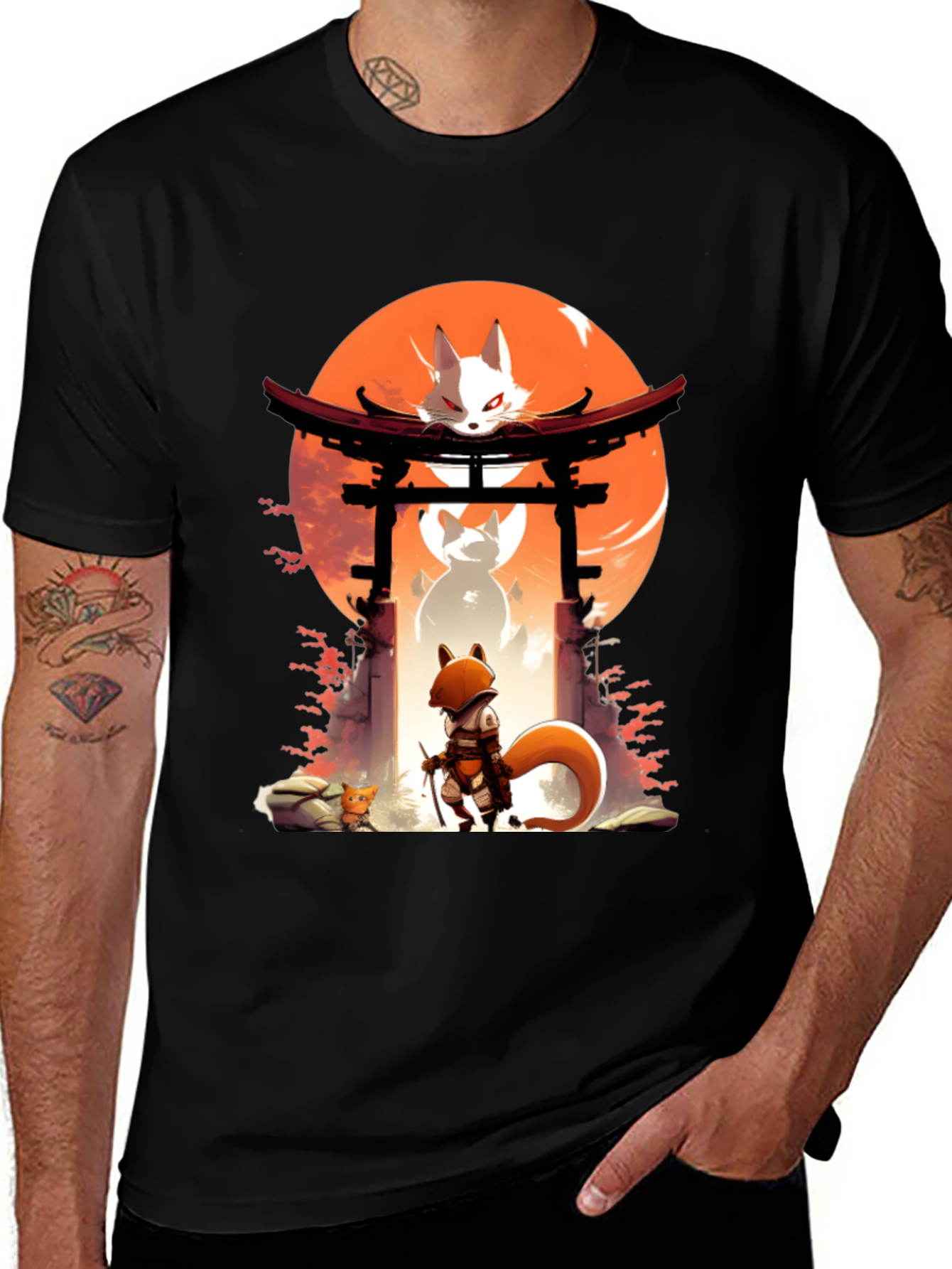 Variant 4 of Anime Style Fox T-Shirt