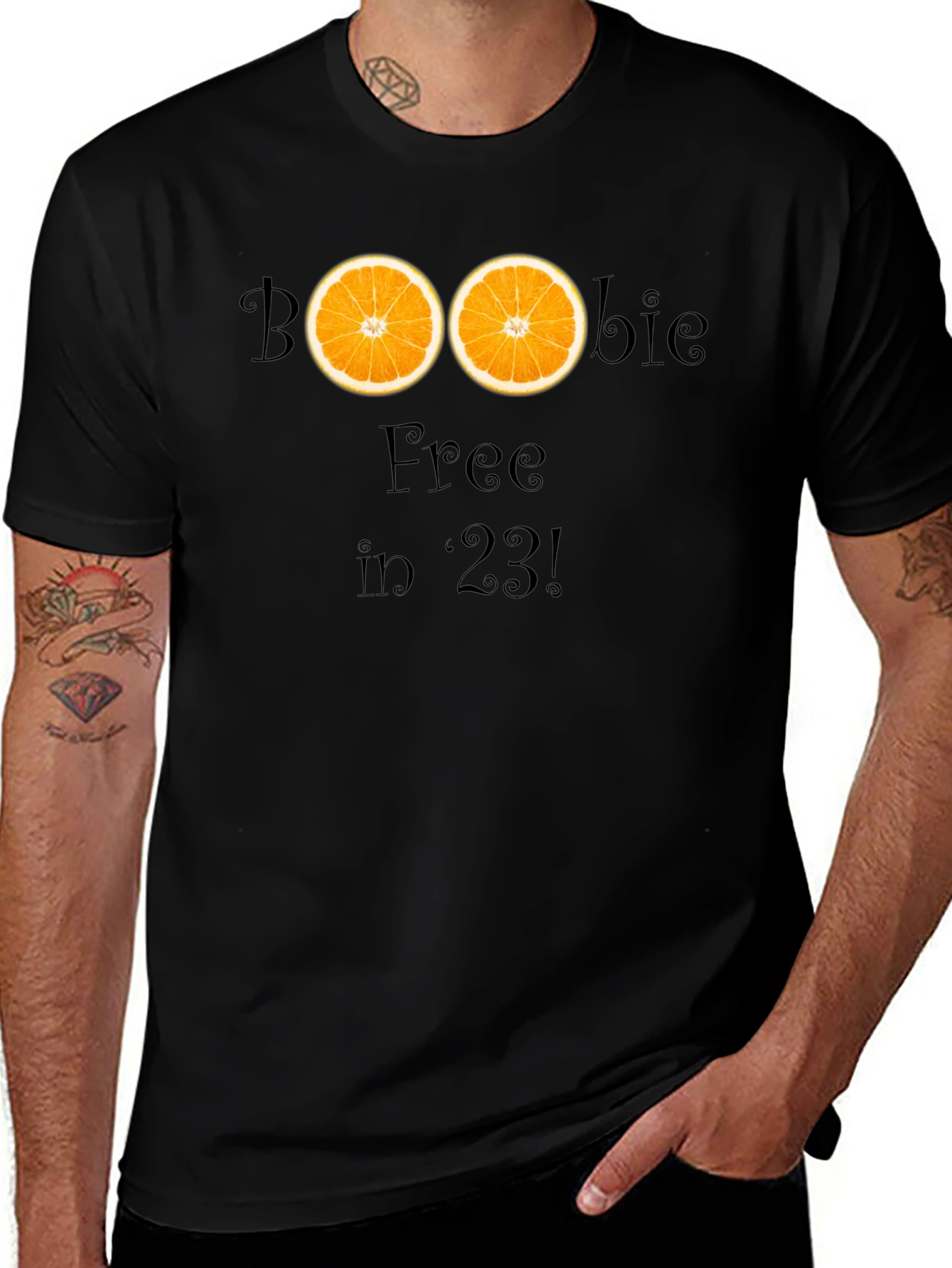 Variant 24 of Boobie Free in '23 T-Shirt - Novelty Tee