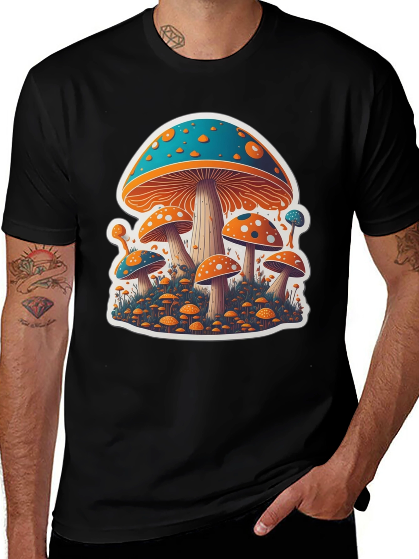 Variant 28 of Mushroom Graphic Tee - Funky Design