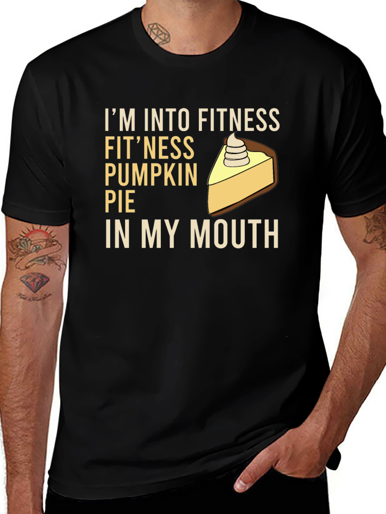 Variant 11 of Fitness Pumpkin Pie T-Shirt - Funny Graphic Tee