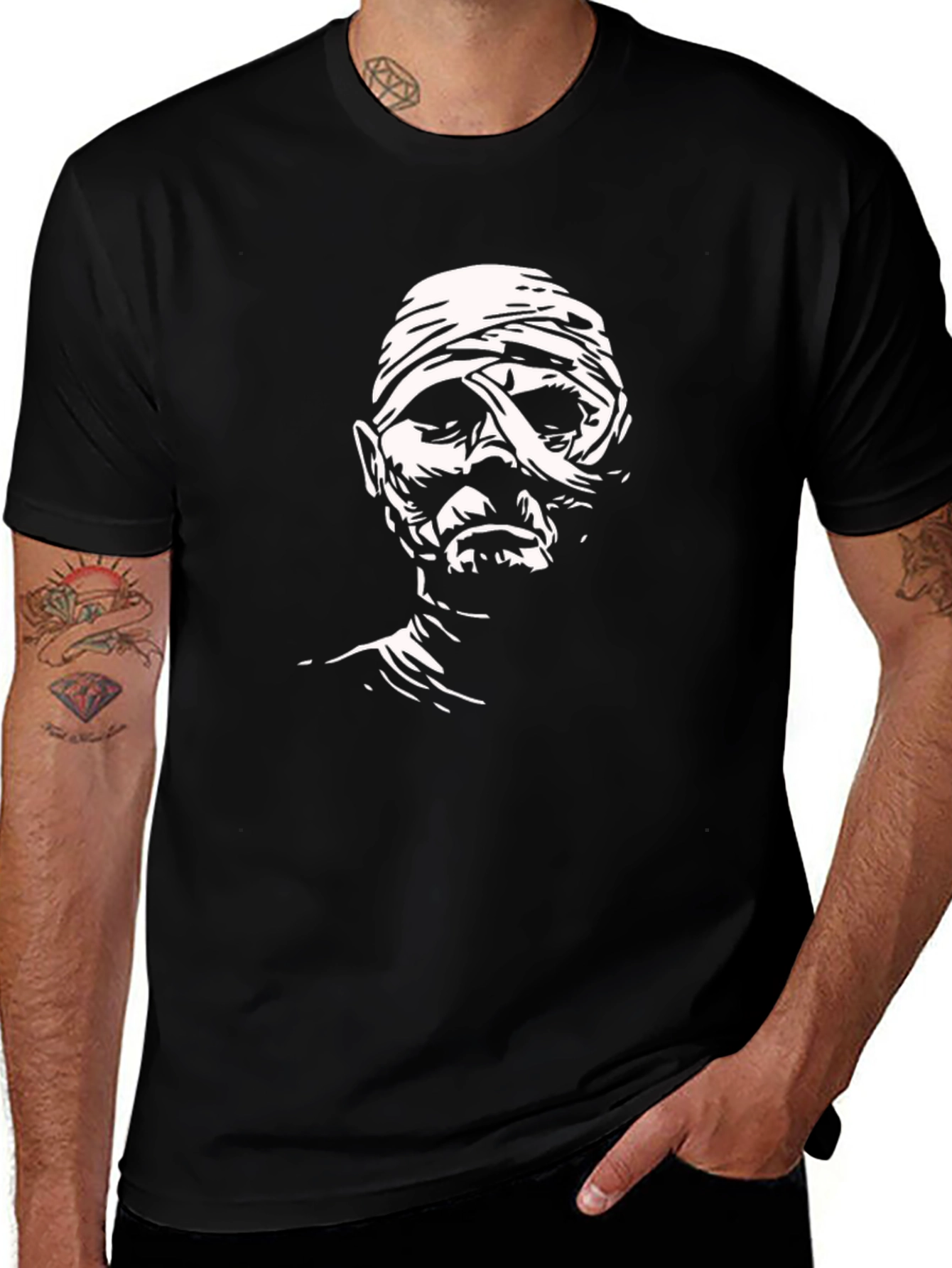 Variant 9 of Mummy Graphic Tee - Classic Horror Style