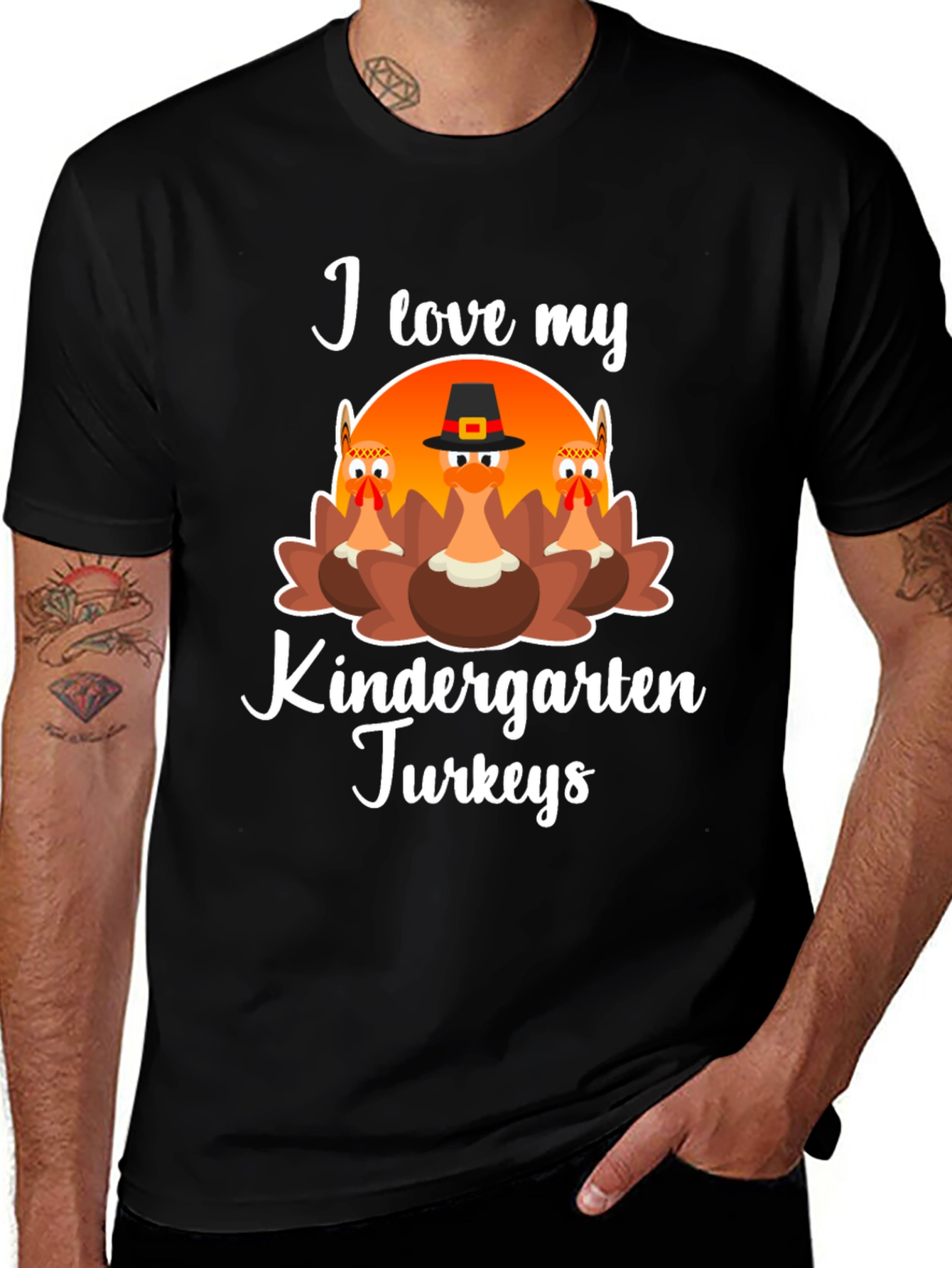 I Love My Kindergarten Turkeys T-Shirt