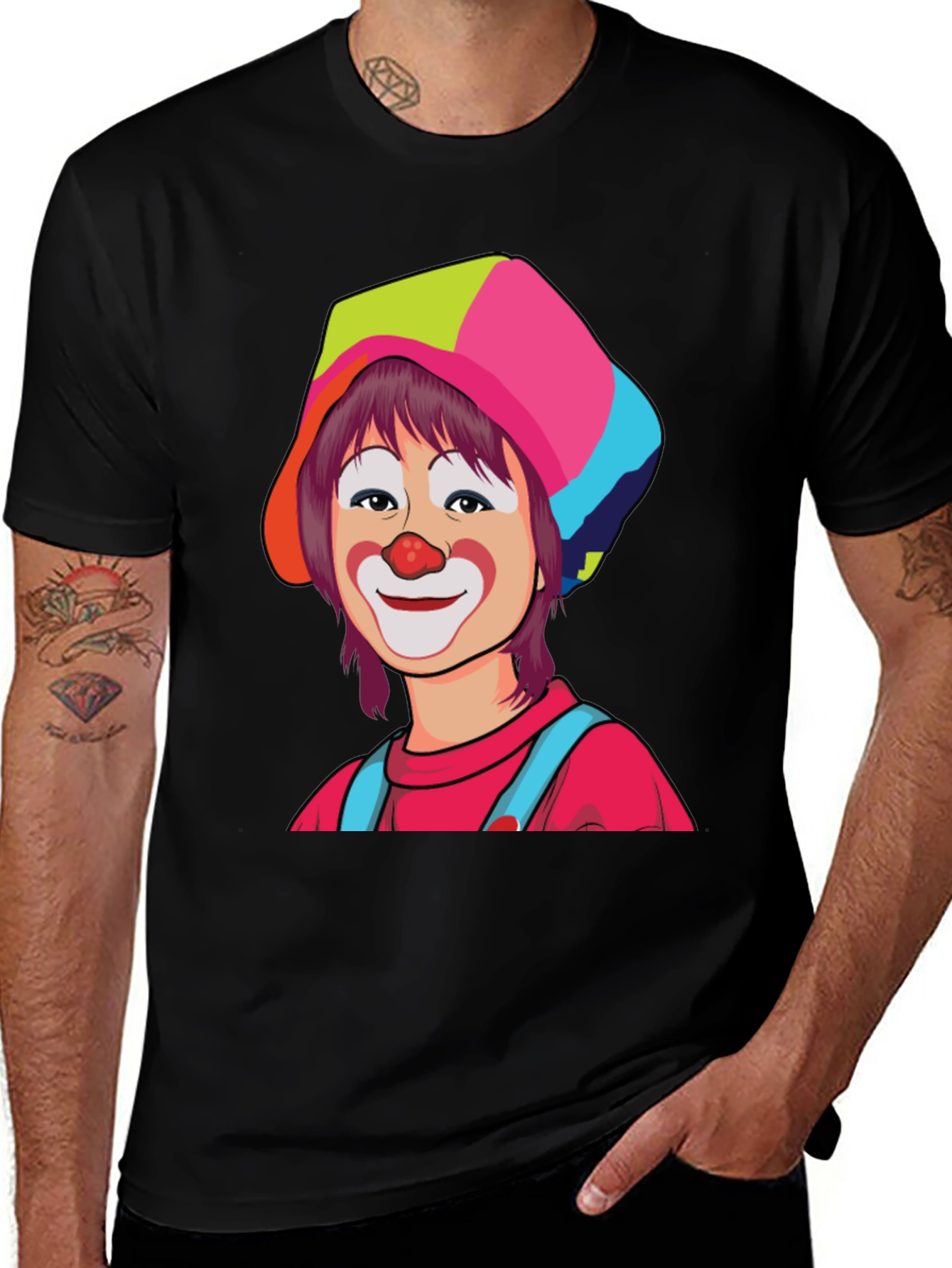 Variant 8 of Clown Character T-Shirt - Artistic Design