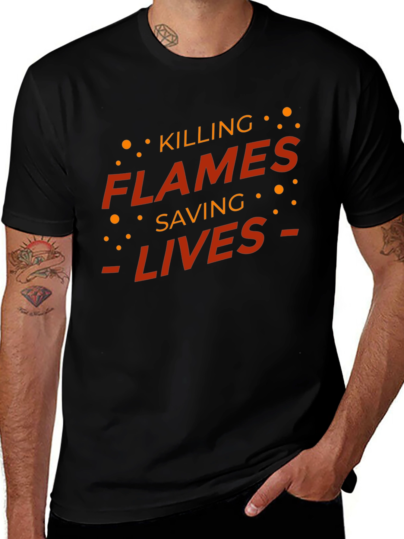 Killing Flames Saving Lives Graphic Tee