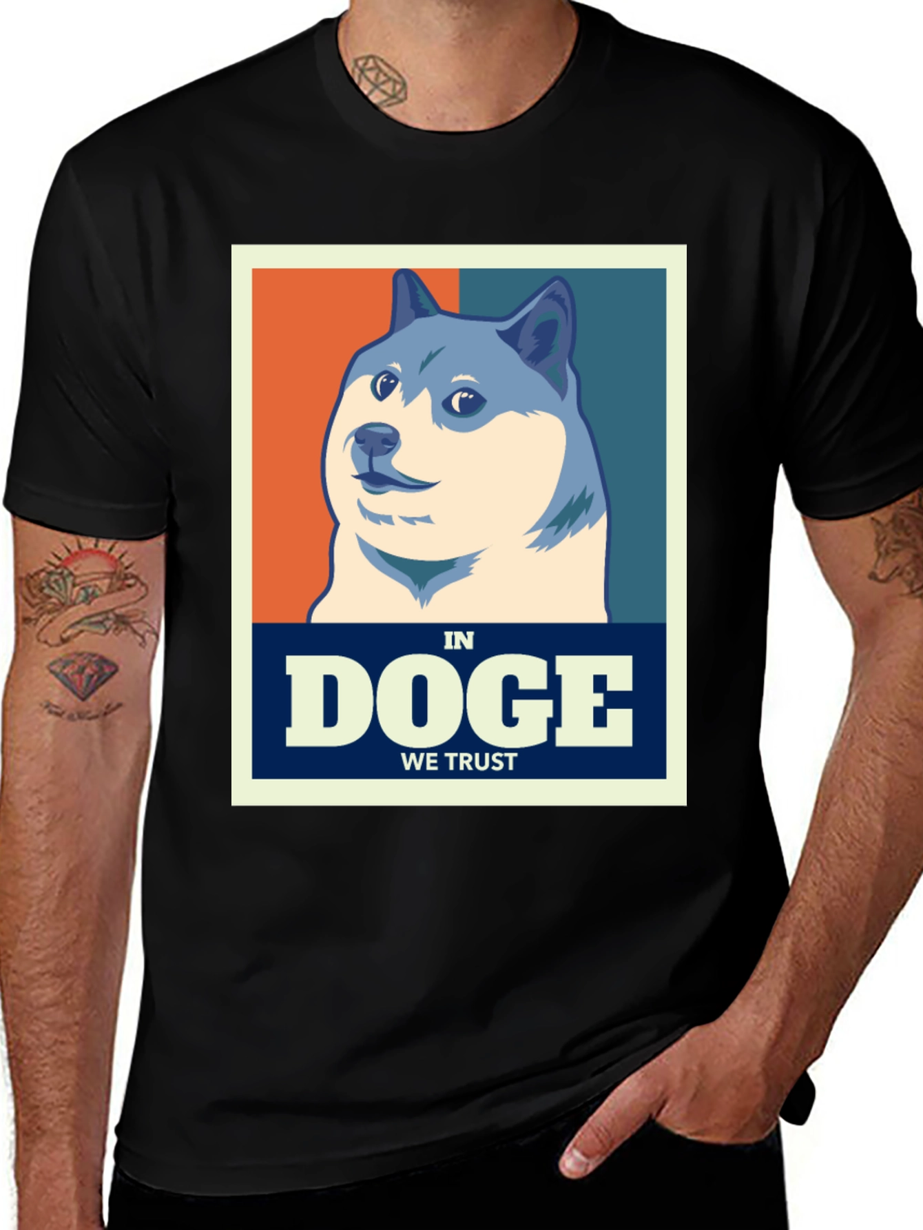 Doge In We Trust T-Shirt - Meme Coin Apparel