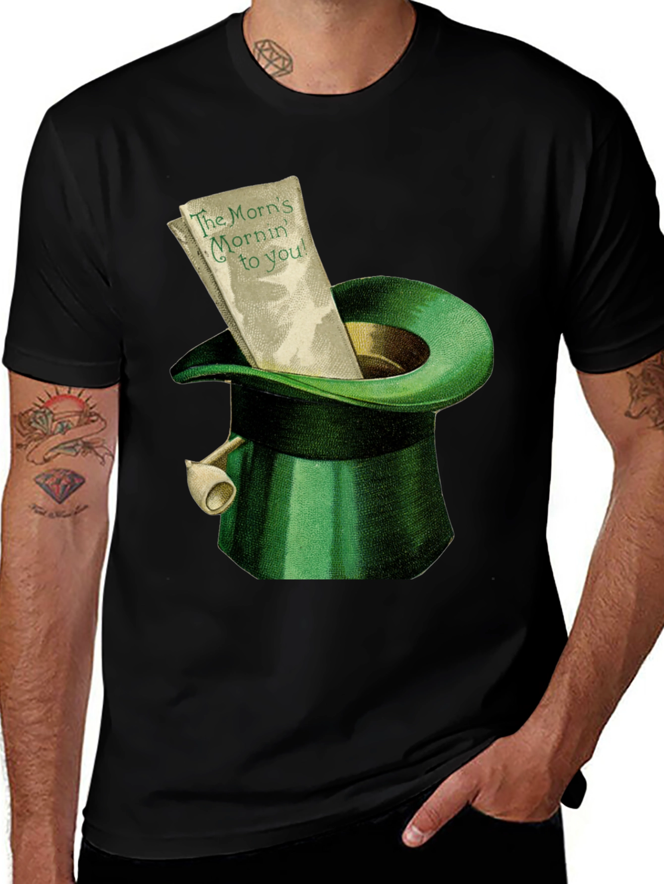 St. Patrick's Day Leprechaun Hat Graphic Tee