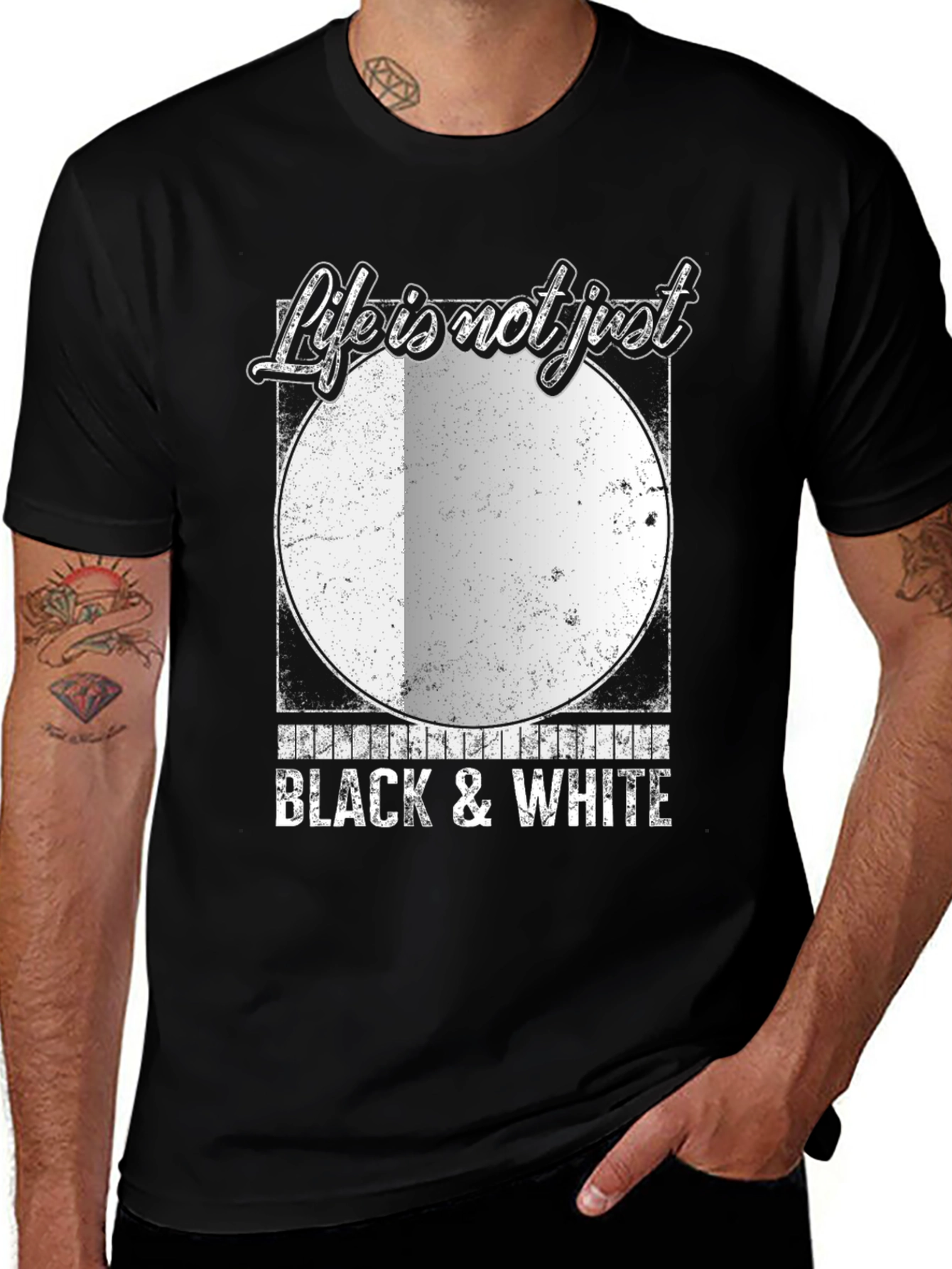 Variant 21 of Life is Not Just Black & White Graphic Tee