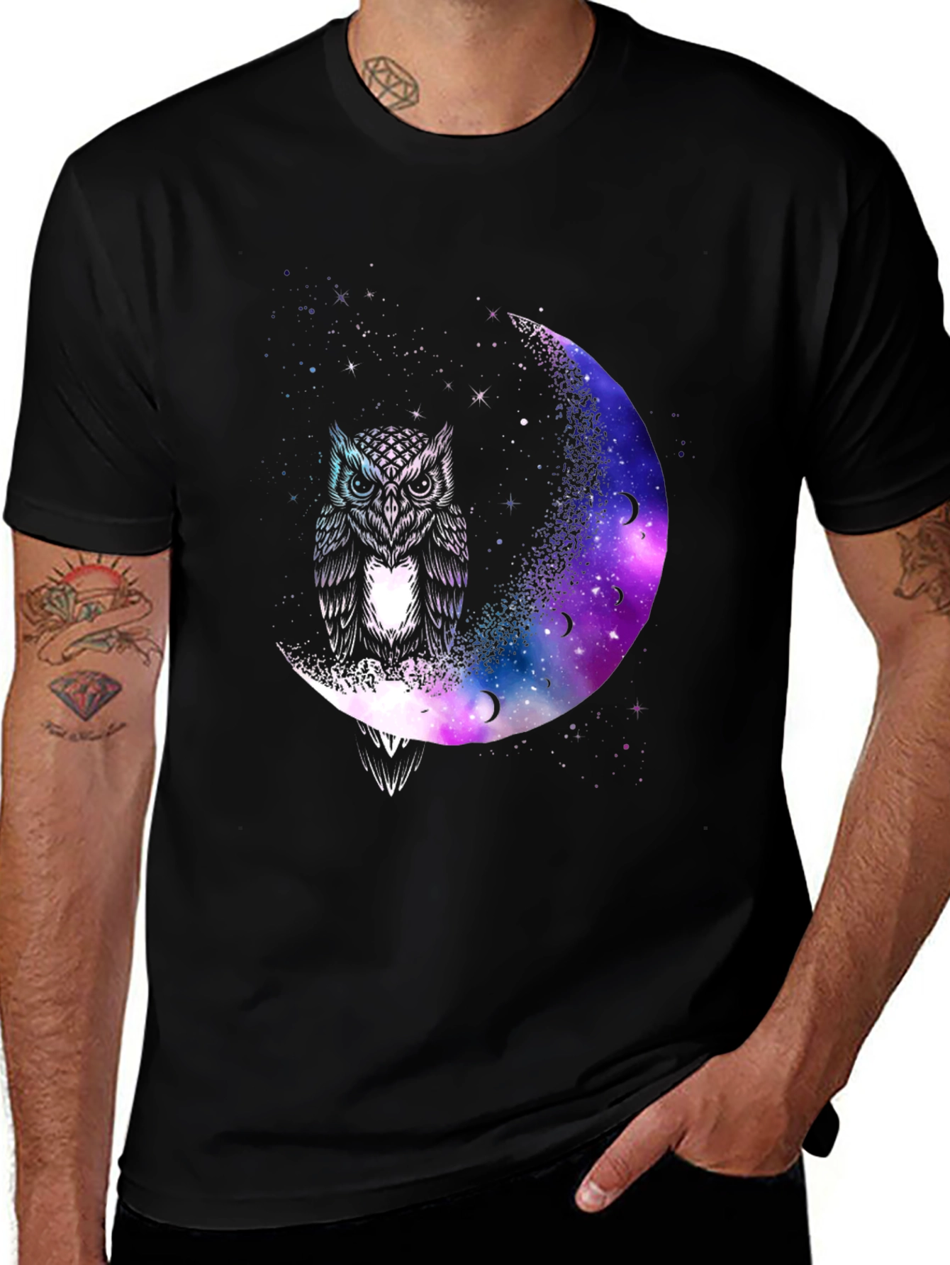 Variant 25 of Celestial Owl Graphic T-Shirt