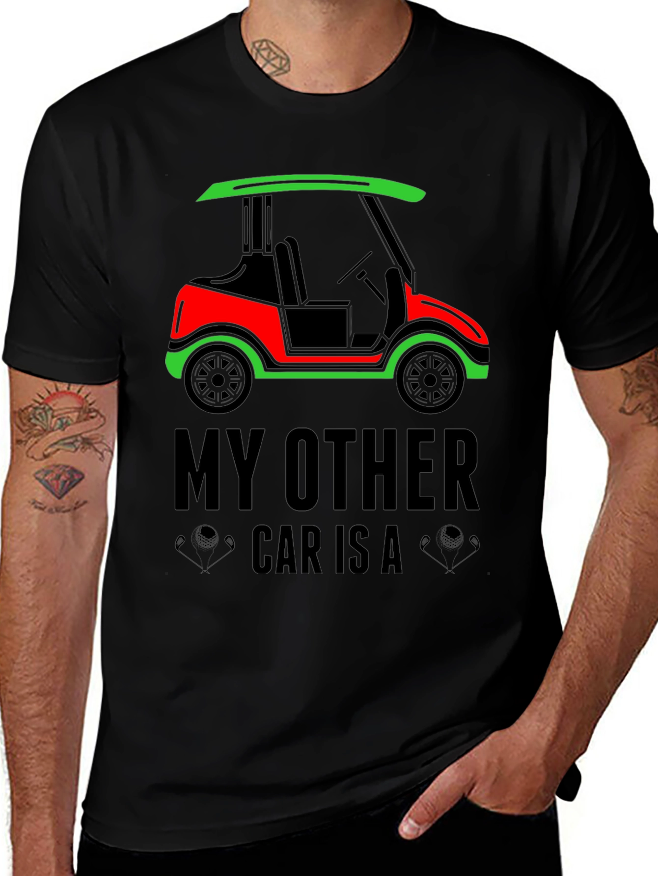 Variant 16 of Golf Cart T-Shirt: My Other Car Is A...