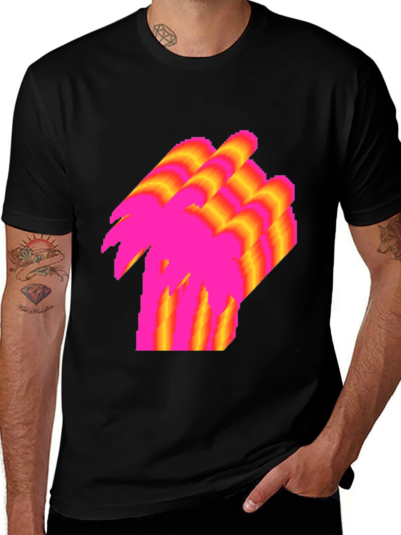 Variant 17 of Vaporwave Palm Tree T-Shirt - Retro Graphic Tee