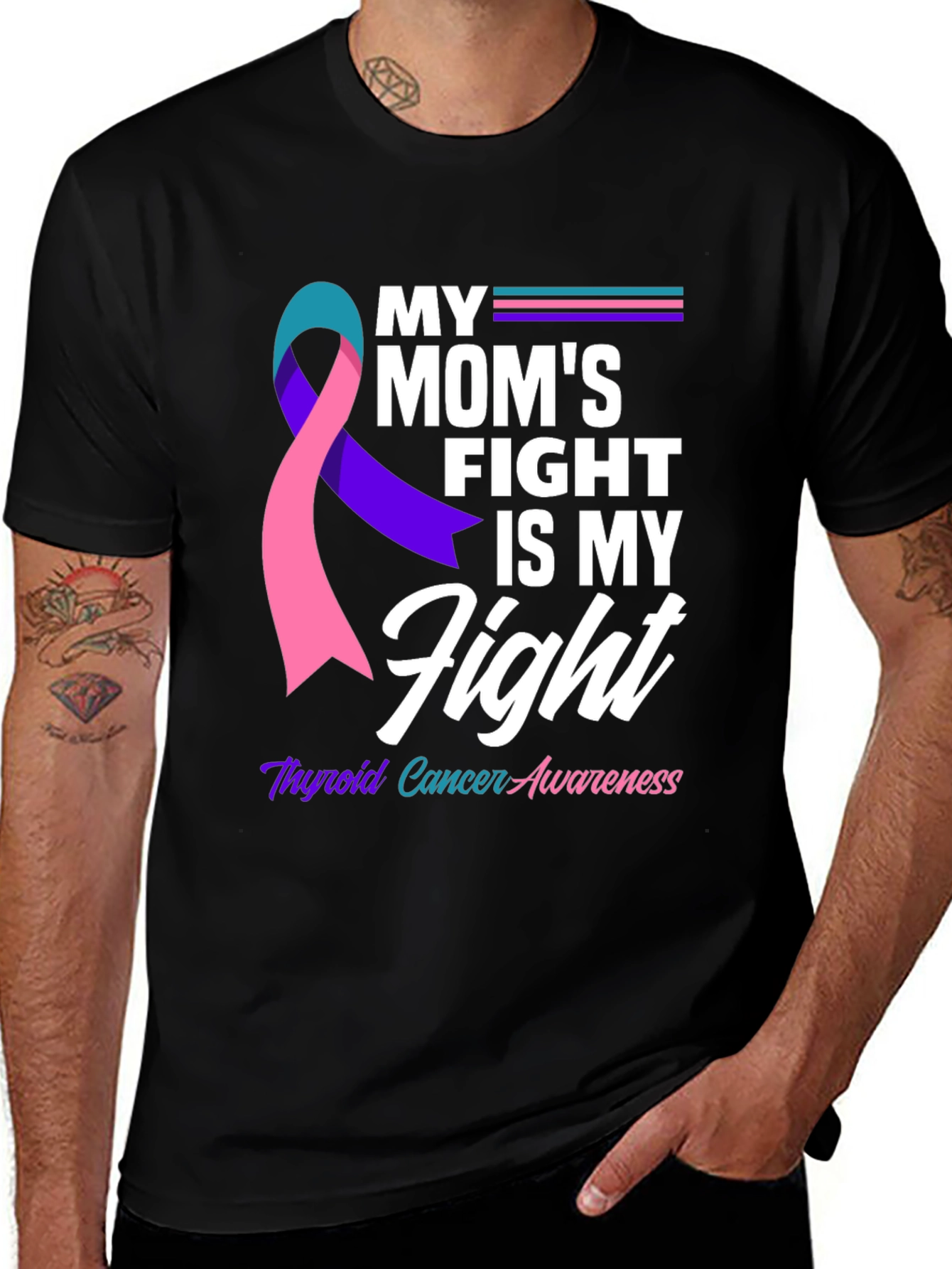 Thyroid Cancer Awareness T-Shirt: My Mom's Fight
