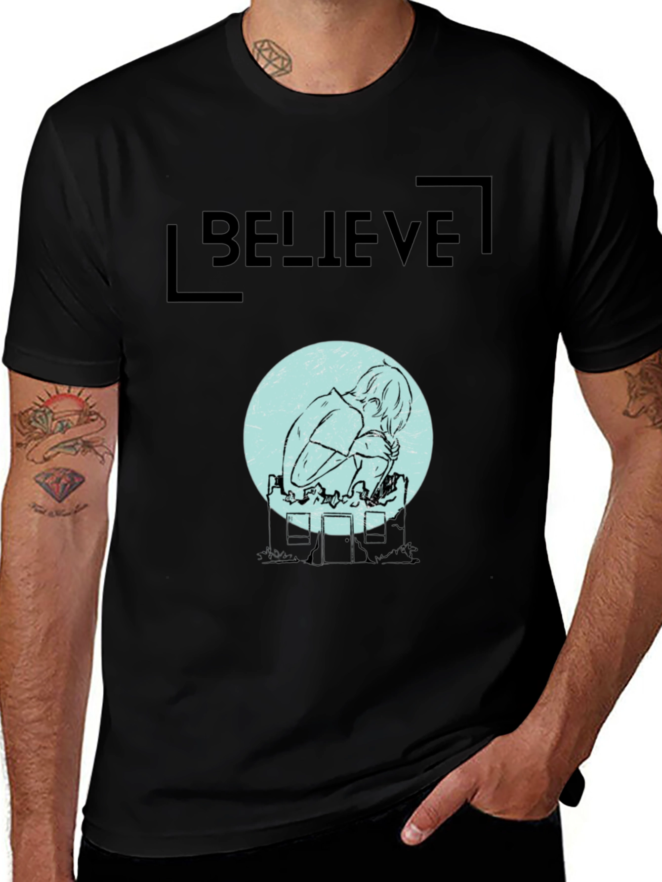 Variant 8 of Believe Graphic Tee - Stylish Comfort