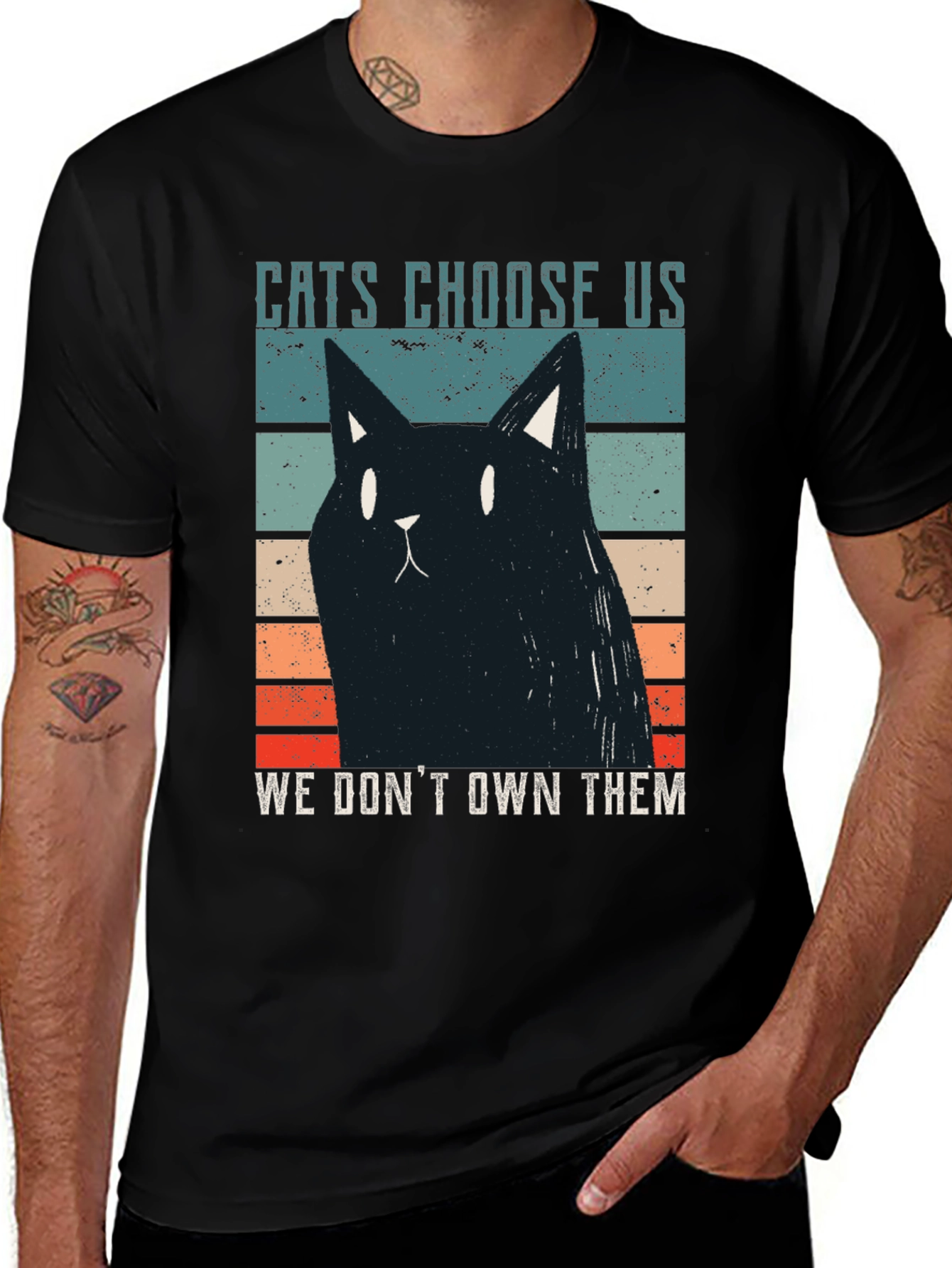 Variant 13 of Cats Choose Us Graphic Tee