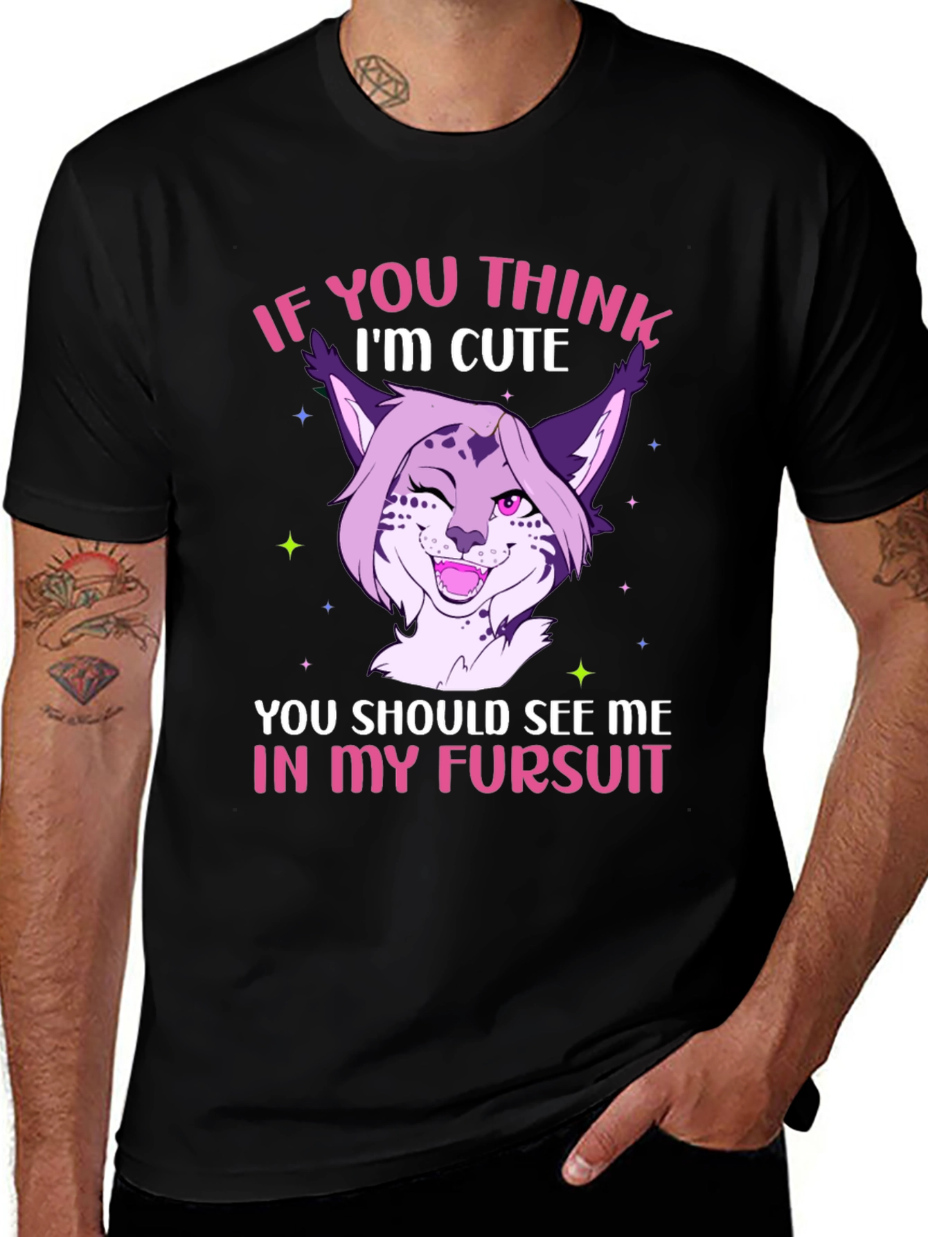 Variant 13 of Cute Furry Fursuit T-Shirt
