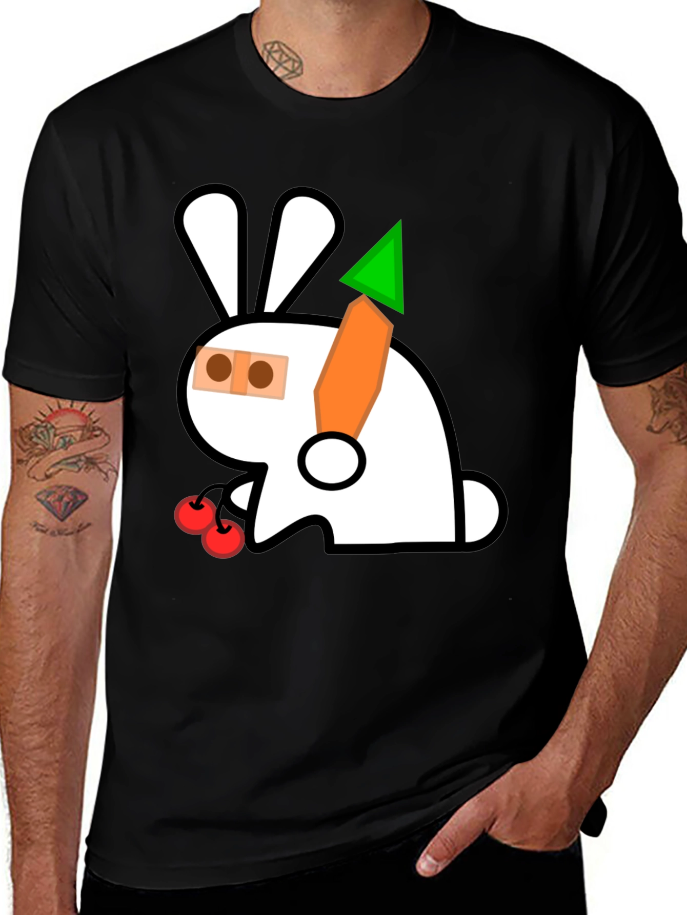 Variant 6 of Whimsical Rabbit Graphic Tee