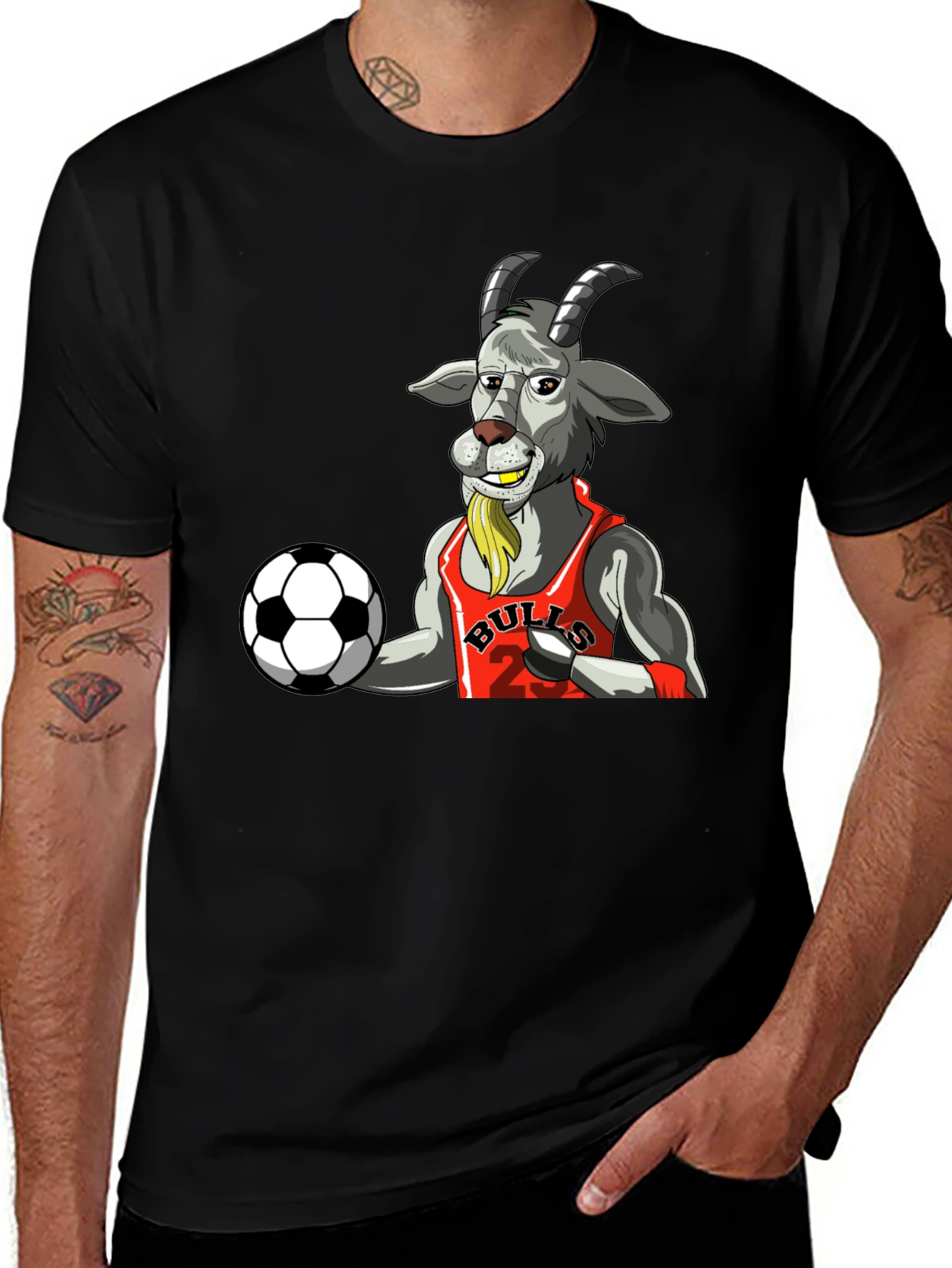 Variant 6 of Goat Bulls Soccer Fan T-Shirt