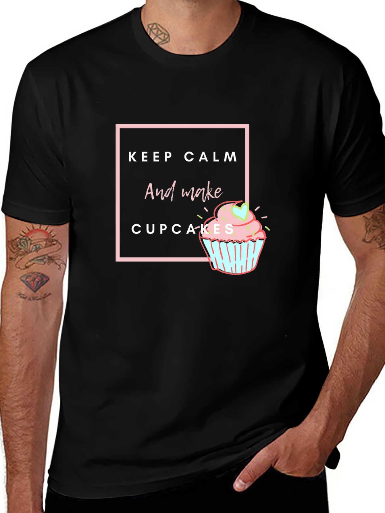 Variant 10 of Keep Calm and Make Cupcakes T-Shirt