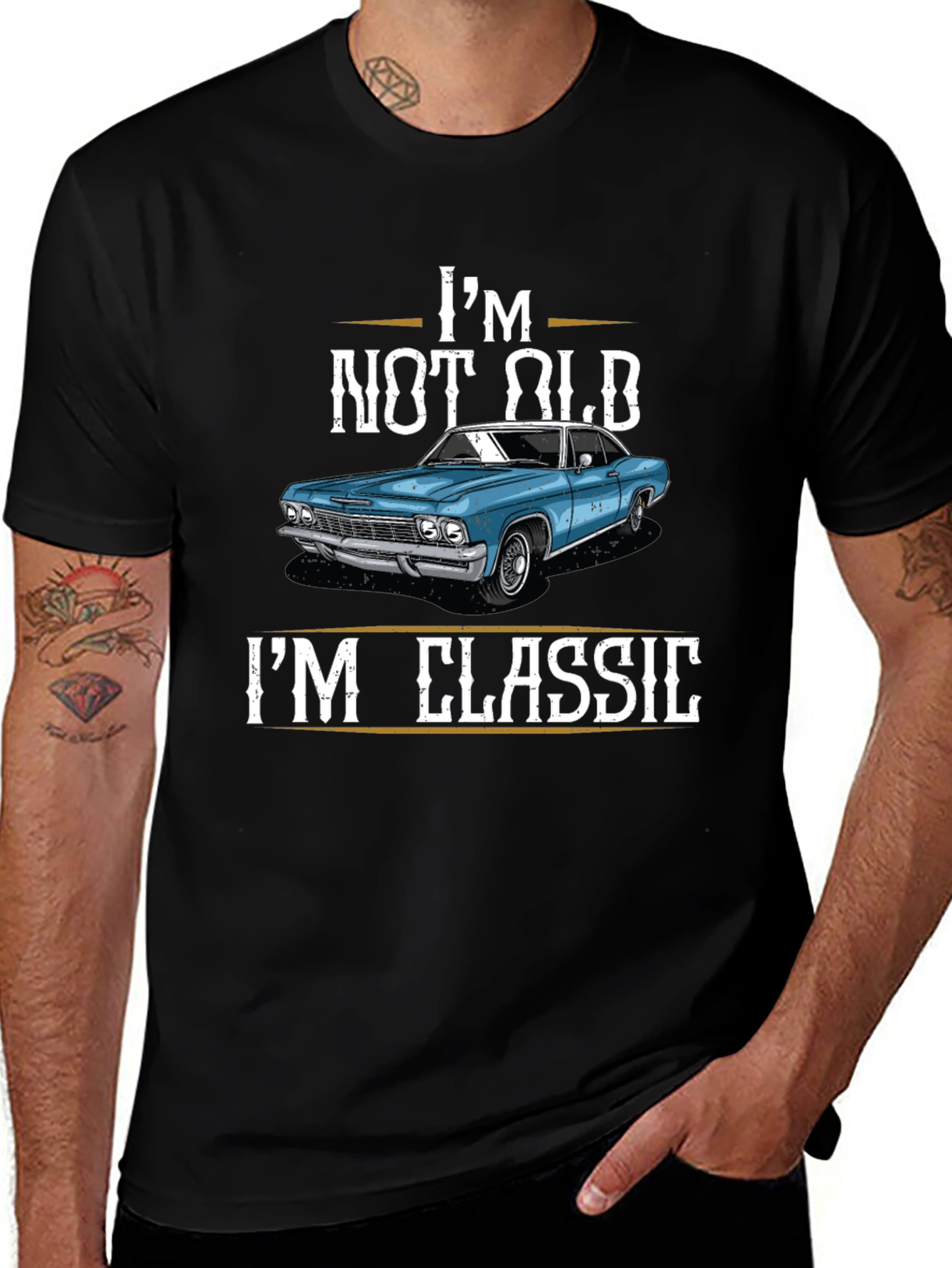 Variant 14 of I'm Not Old I'm Classic Car Graphic T-Shirt