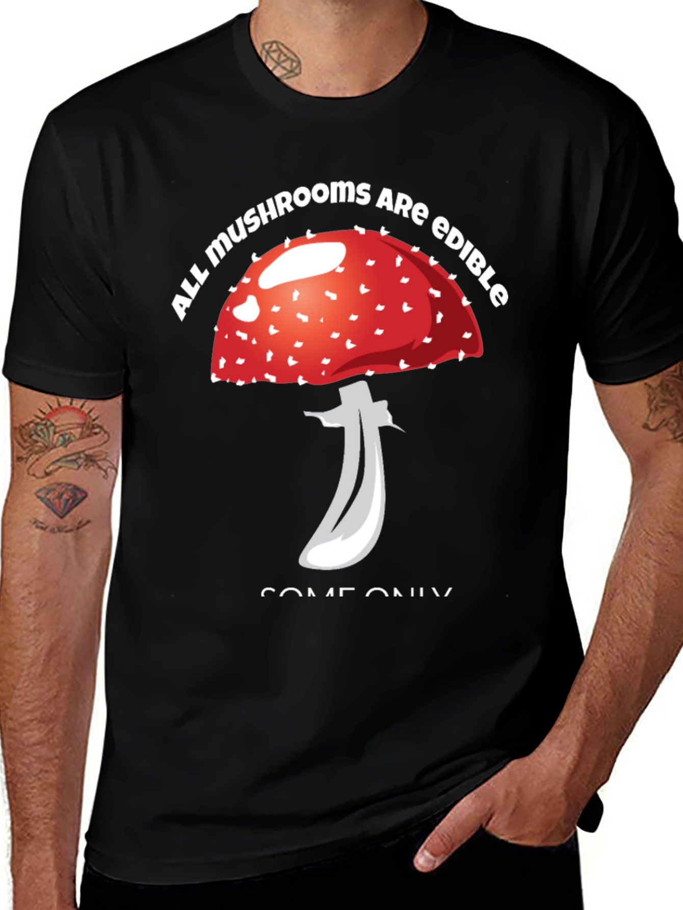 Variant 12 of Edible Mushroom Graphic T-Shirt