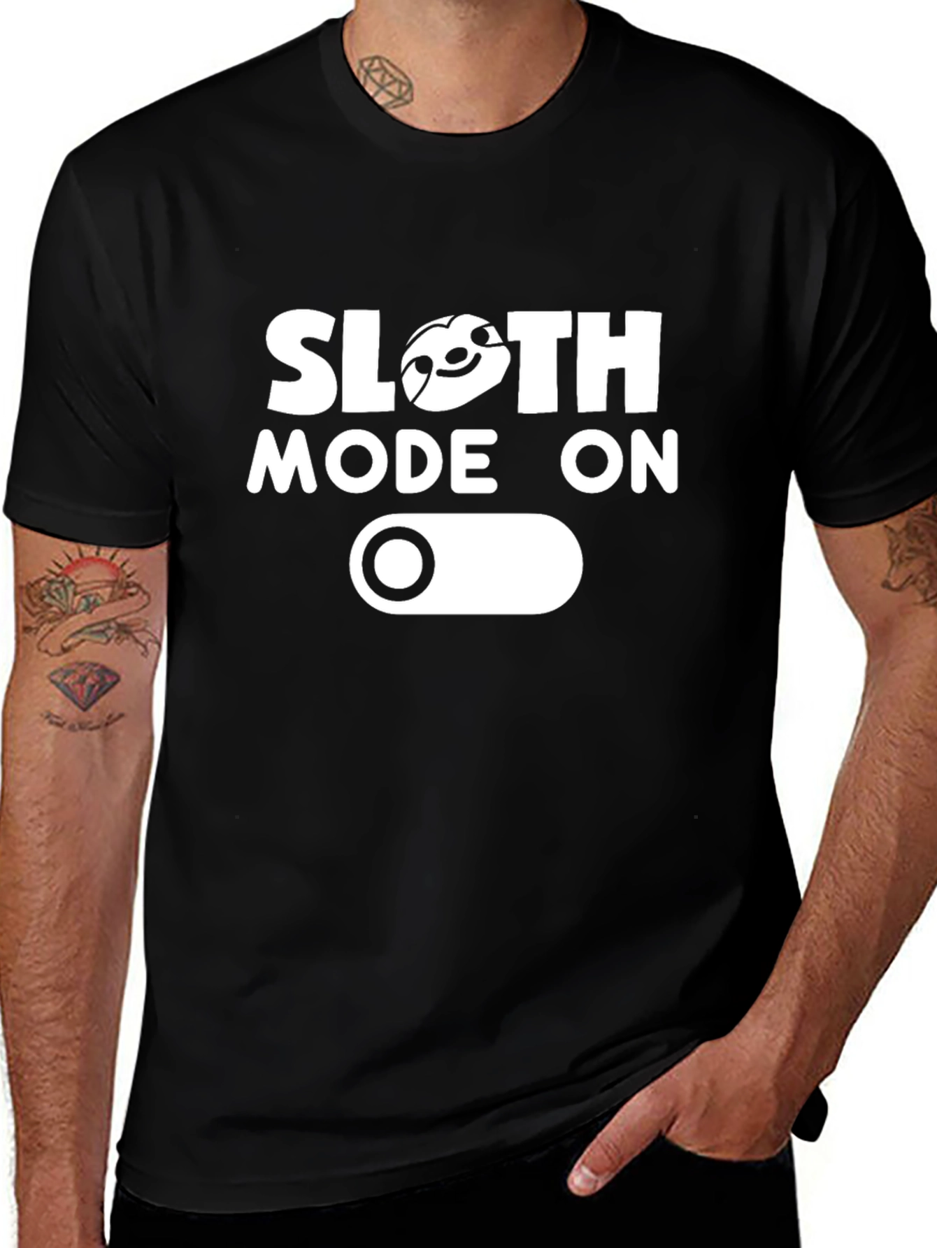 Variant 12 of Sloth Mode On Graphic Tee