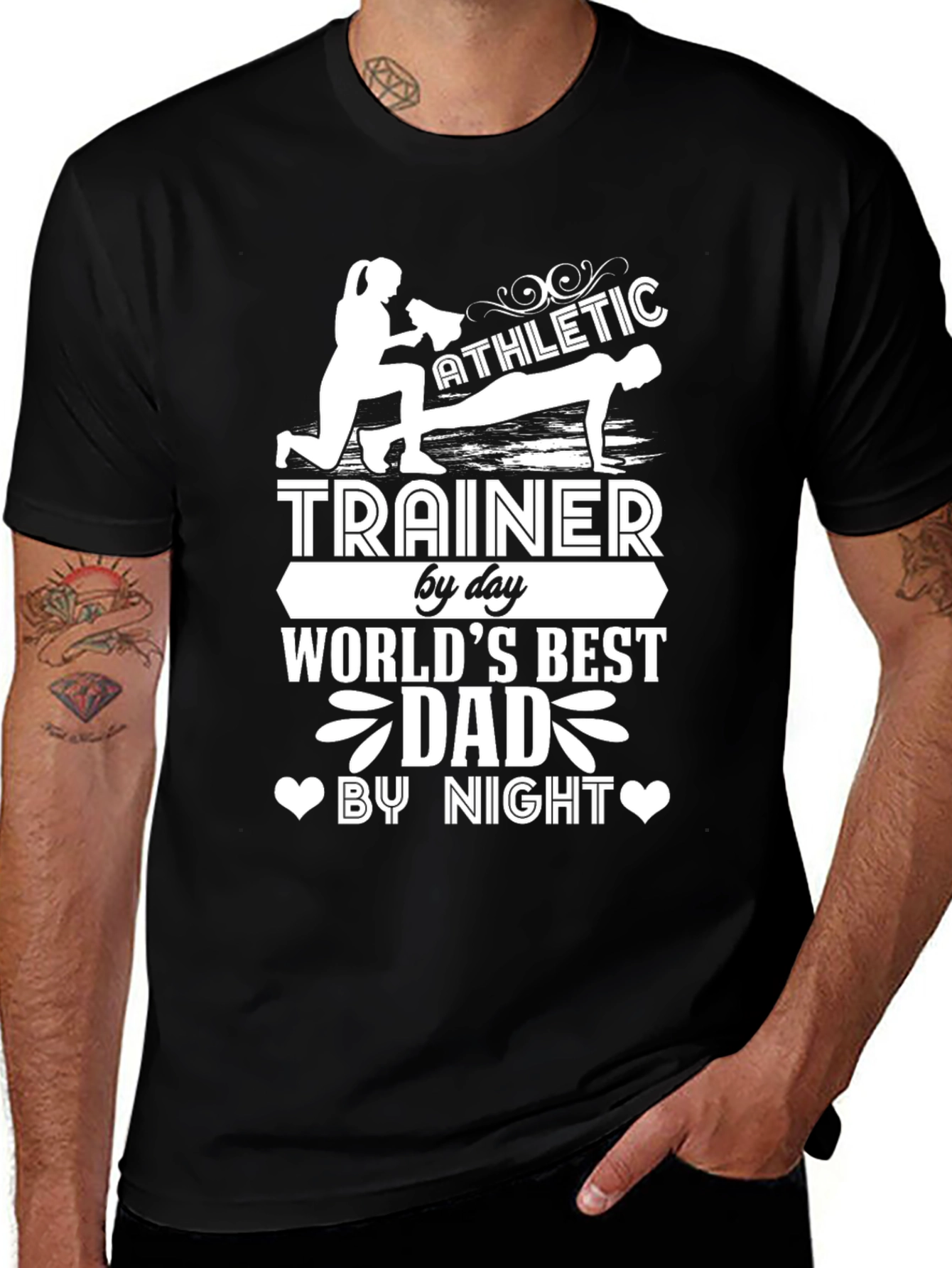 Variant 14 of Athletic Trainer Dad T-Shirt - World's Best Dad
