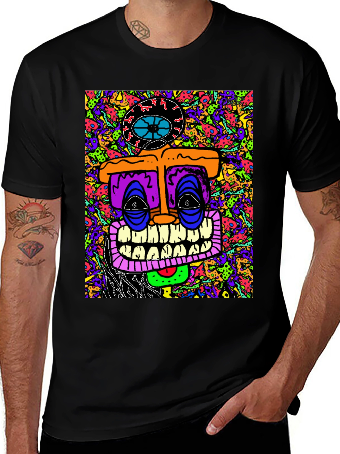 Variant 6 of Psychedelic Art T-Shirt - Colorful Graphic Tee
