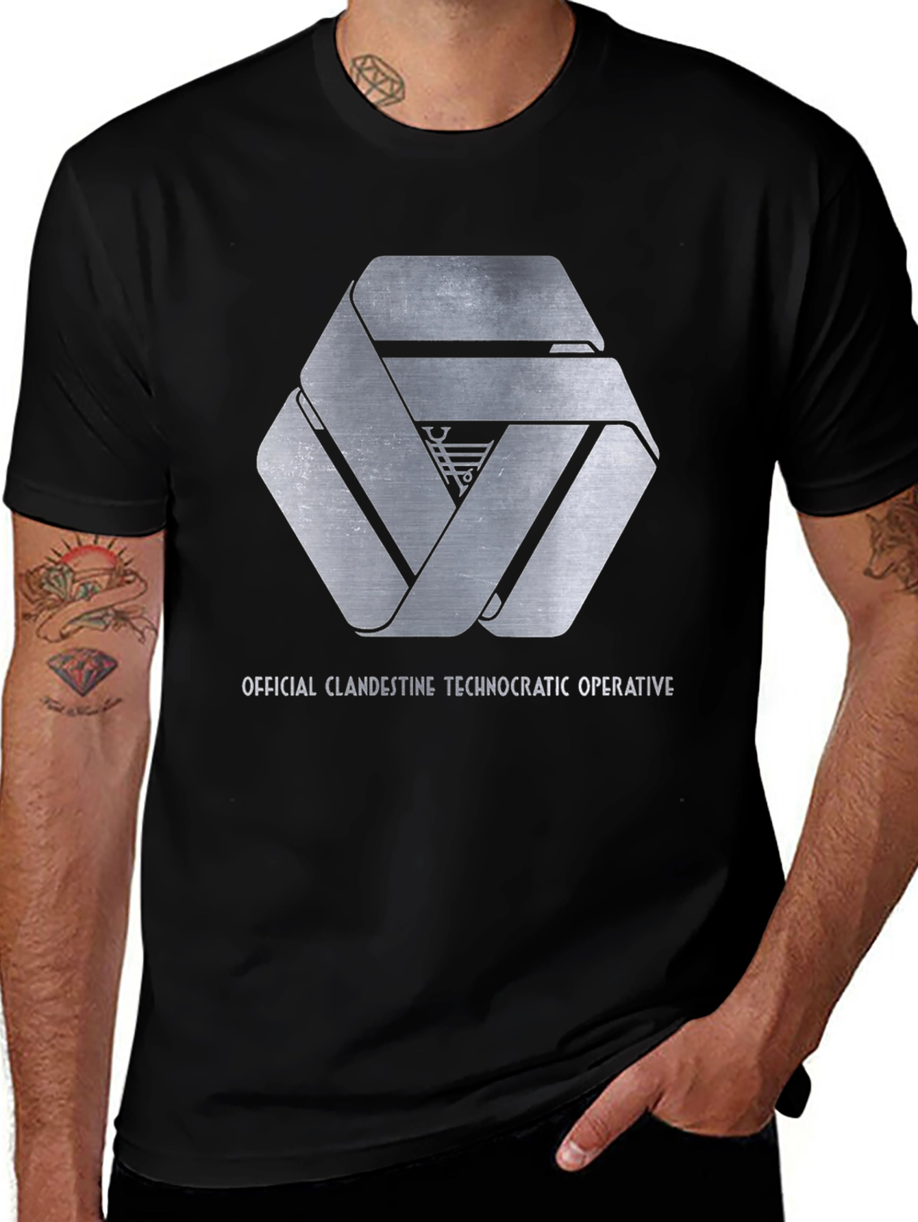 Variant 22 of Official Clandestine Technocratic Operative Graphic Tee