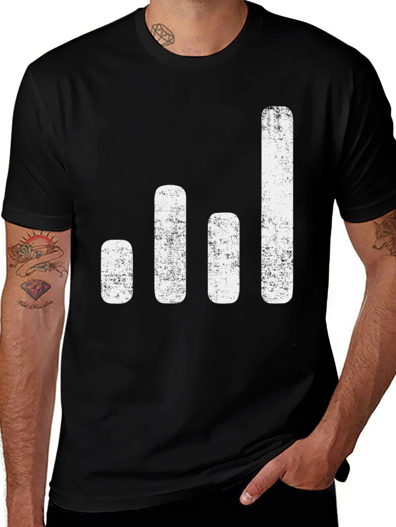 Variant 19 of Modern Graph T-Shirt - Black Graphic Tee