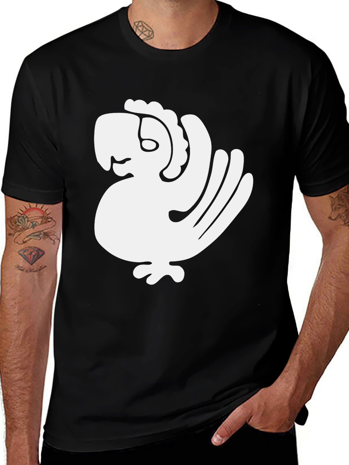 Variant 26 of Abstract Bird Graphic Tee - Stylish & Unique