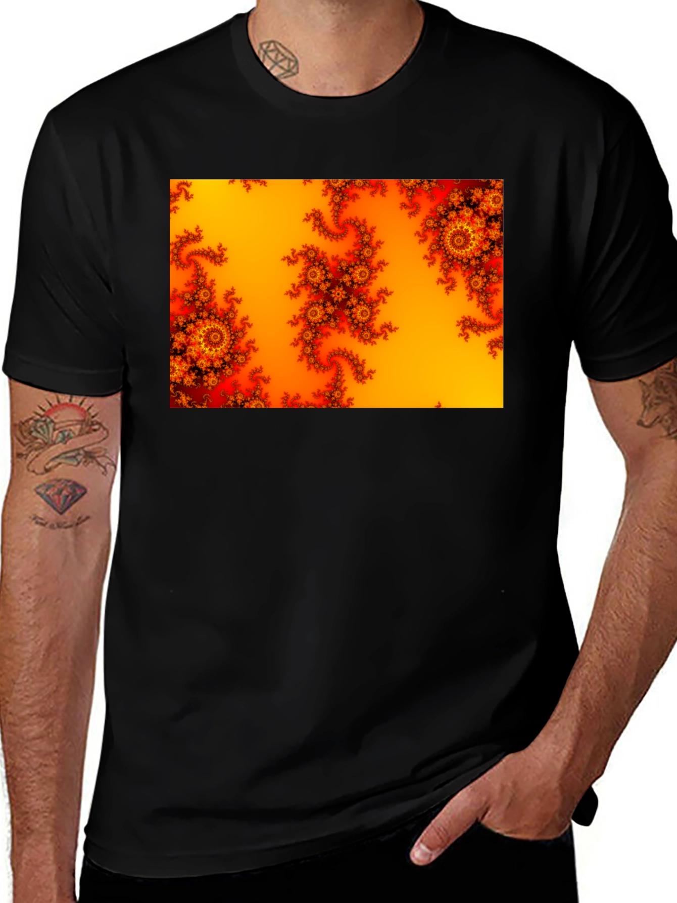 Variant 23 of Fractal Art Tee - Psychedelic Design T-Shirt
