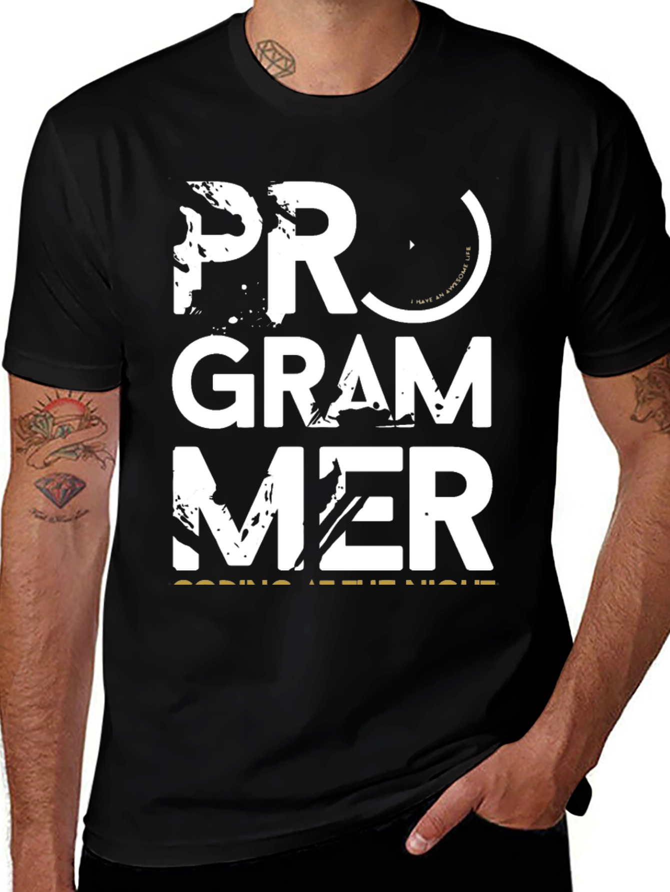 Variant 5 of Programmer T-Shirt: Coding At Night
