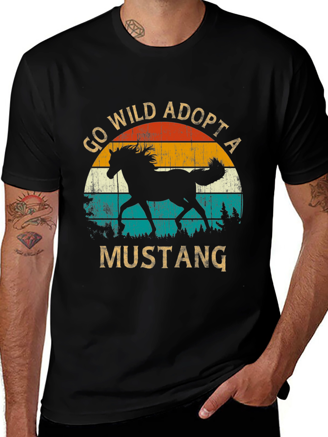 Variant 3 of Go Wild Adopt A Mustang T-Shirt
