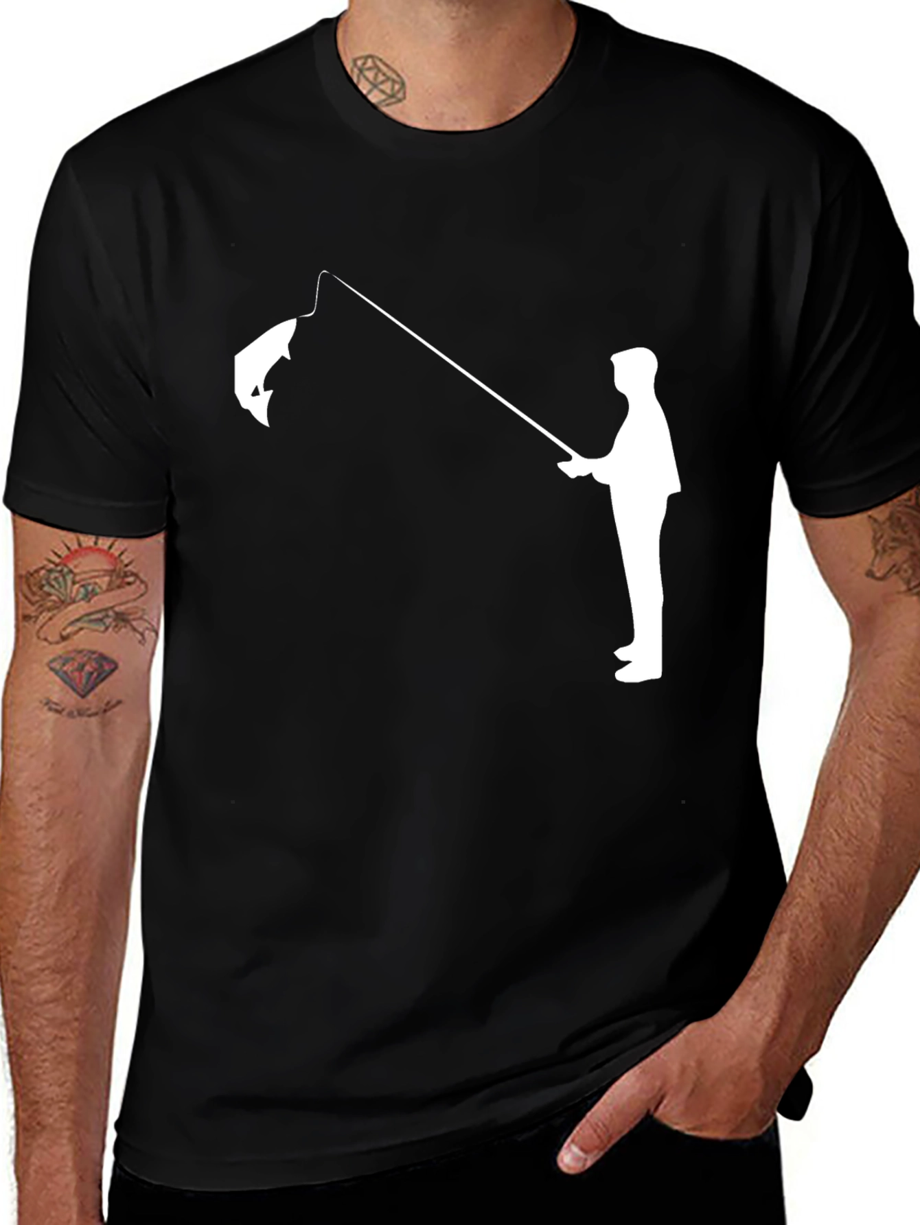 Variant 4 of Fishing T-Shirt - Fisherman Catch Graphic Tee