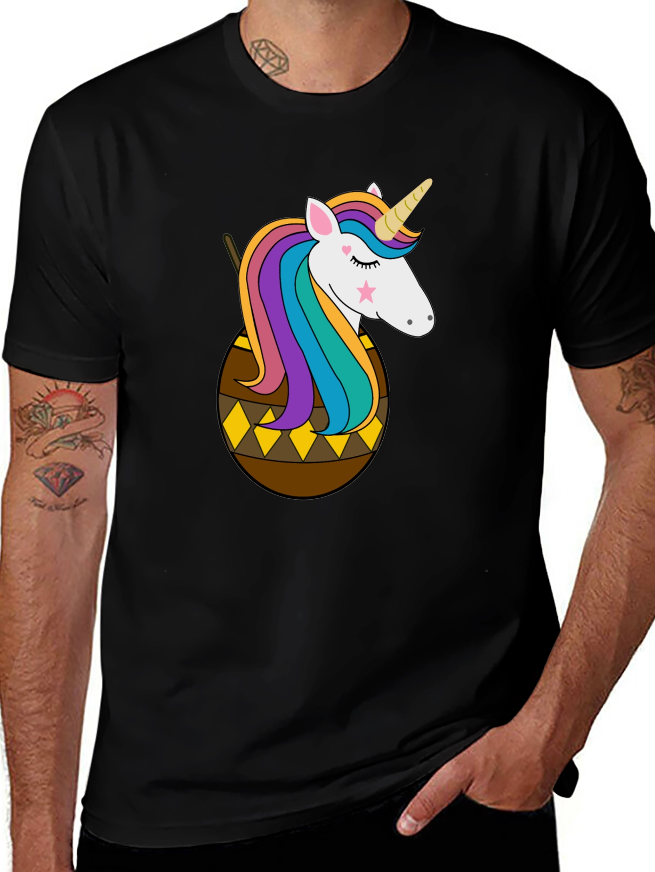 Variant 11 of Unicorn Tee - Adorable Cartoon Design